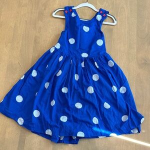 Mini Boden Blue Polka Dot Dress